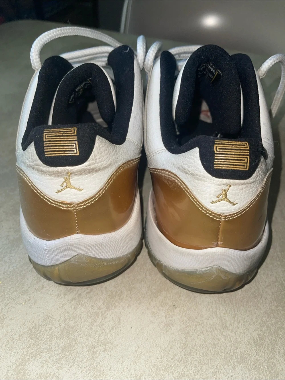 Nike Jordan 11 Retro Low Closing Ceremony White Gold size 13